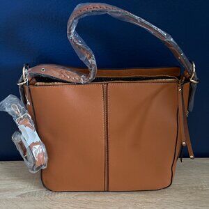 NWT Vegan Faux Bag by Malibu Skye - Tan